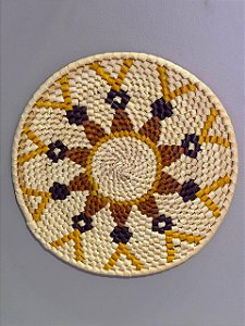 Disco - Mandala Palha - 22CM