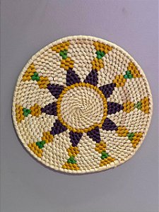 Disco - Mandala Palha - 22CM