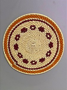 Disco - Mandala Palha - 23CM