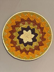 Disco - Mandala Palha - 30,5CM