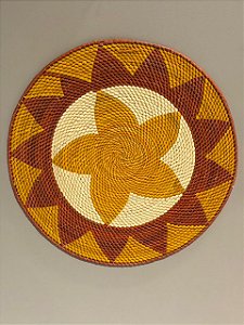 Disco - Mandala Palha - 38,5CM