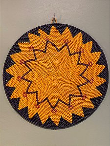 Disco - Mandala Palha - 39,5CM