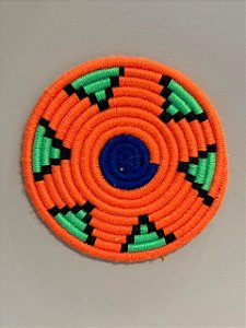 Disco Marroquinos - Mesa e Parede - Laranja, Azul e Verde  - 18CM