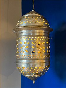Luminária de Teto Metal Prata