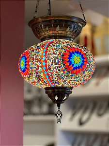 Luminária de Teto - Turca - Média - Colorida