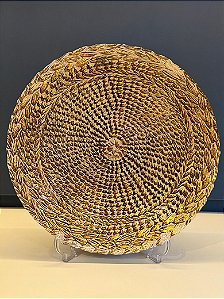 Centro de Mesa em Vitral - Grande - Dourado