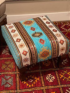 Banqueta Jacquard Turquia - Turquesa