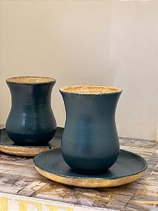 Copo - Pares - Ceramica - Verde