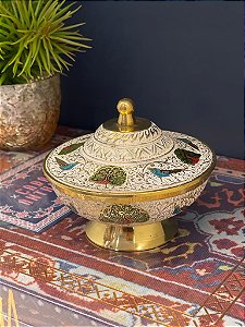 Pote - Latão - Dourado - Branco