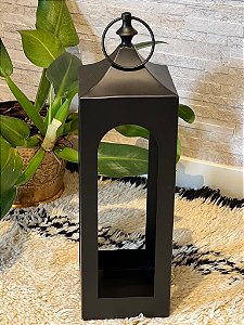 Lanterna - Metal - Preto - 59CM