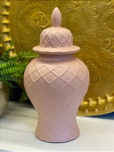Potiche  - Ceramica - Rosa - 41cm