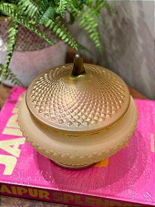 Pote Decorativo - Vidro - Âmbar