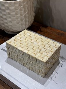 Caixa Decorativa - Osso - Bege - P