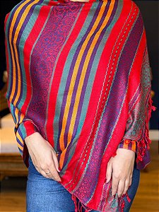 Pashmina de Viscose - Colorido
