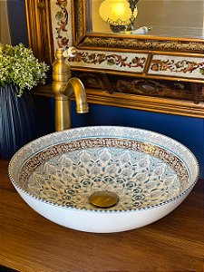 Cuba Sobrepor - Exterior Branco - Arabesco Turca