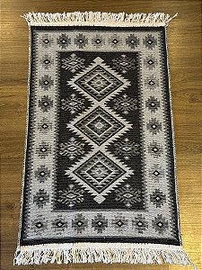 Tapete - Dupla Face - Turco - 0,90 x 0,60MT - Cinza