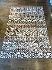 Tapete - Modelo Turco - Bege e Marrom - 2,0 x 3,0MT