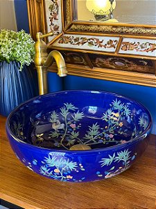 Cuba Sobrepor - Fundo Azul Escuro e Colorido