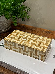 Caixa Decorativa - Osso - Marrom - P