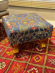 Banqueta Jacquard Turquia - Azul Escuro