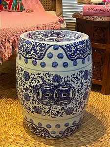 Seat Garden - Ceramica - Azul e Branco