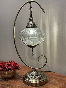 Luminária Turca Pendente Grande Branco