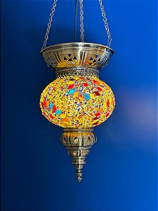 Luminária de Teto Turca Colorida