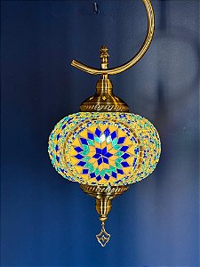 Luminária de Teto Turca Azul G