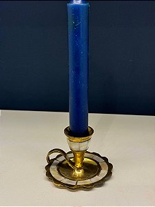 Porta Vela - Latão - Dourado - Madrepérolas