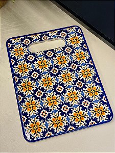 Tábua Turca - Cerâmica - Médio - Azul e Amarelo
