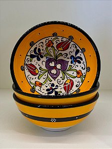 Bowl - Cerâmica - Turquia - Amarelo - Tamanho Médio