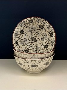 Bowl - Cerâmica - Cinza - Tamanho Médio