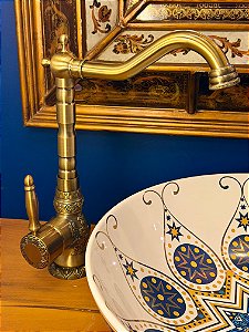 Torneira Premium - Dourado Velho - Para Cubas