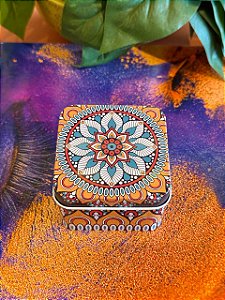 Porta Joias - Metal - Laranja e Colorido