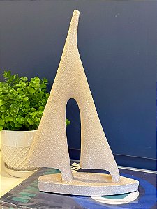 Objeto Decorativo - Resina - Bege