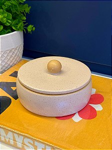 Pote - Cerâmica - Bege - P
