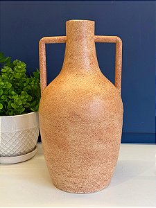 Vaso Decorativo - Cerâmica - Marrom - 35CM