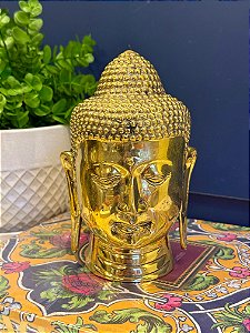 Cabeça de Buda Decorativo - Bronze - Dourado