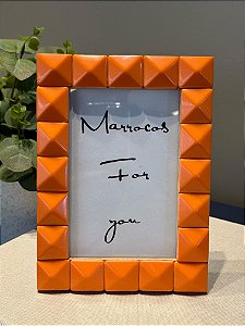 Porta Retrato - Resina - Foto 10 x 15 - Laranja