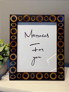 Porta Retrato - Resina - Foto 20 x 25 - Preto e Marrom