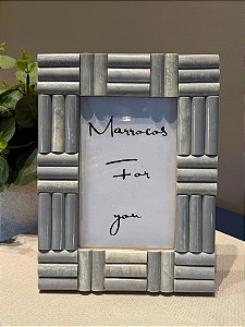 Porta Retrato - Resina - Foto 10 x 15 - Cinza