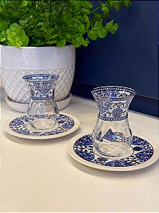 Copo Turco - Pares - Vidro Turquia - Azul