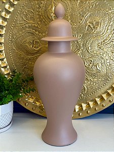 Potiche - Bege - Cerâmica - 53cm