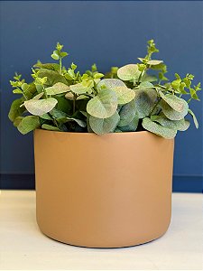 Cachepot em Cerâmica - Capuccino- 22CM