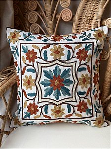 Capa Para Almofada - Bordada - Colorida