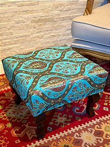 Banqueta Jacquard Turquia - Turquesa