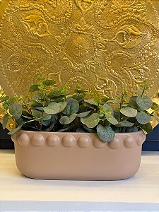 Cachepot em Ceramica - Rosê - 13CM
