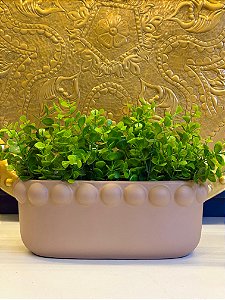 Cachepot em Ceramica - Rosê - 11CM