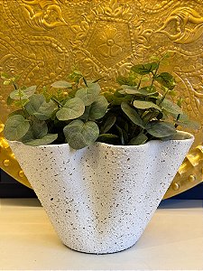 Cachepot em Ceramica - Branco - 29,5CM