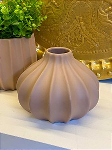 Vaso - Cerâmica - Rosê - 15,5CM